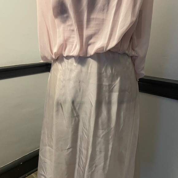 Bridesmaid Prom Formal Dress Mauve Pink One Shoulder - Picture 5 of 7